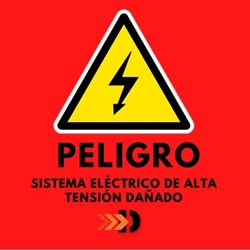Kit de Carteles de Estado de Funcionamiento para Vehículos Eléctricos con Soporte – Señalización de Seguridad para Talleres - Imagen 1