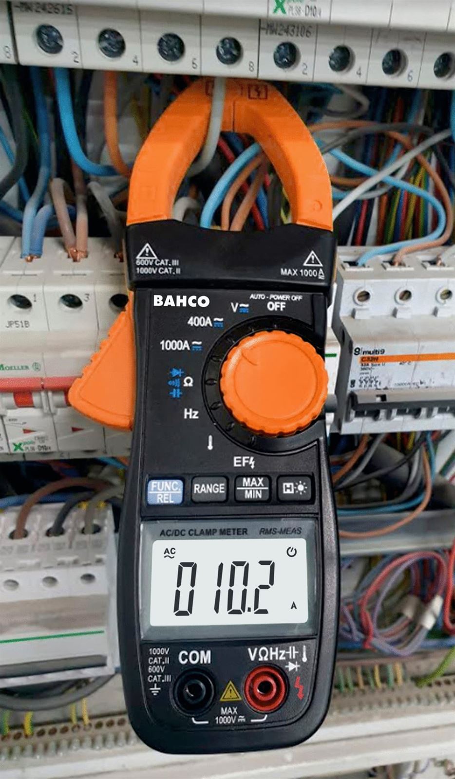 Pinza Amperimétrica Bahco BDACM1000 – True RMS para Corriente Continua y Alterna hasta 1000A - Imagen 2