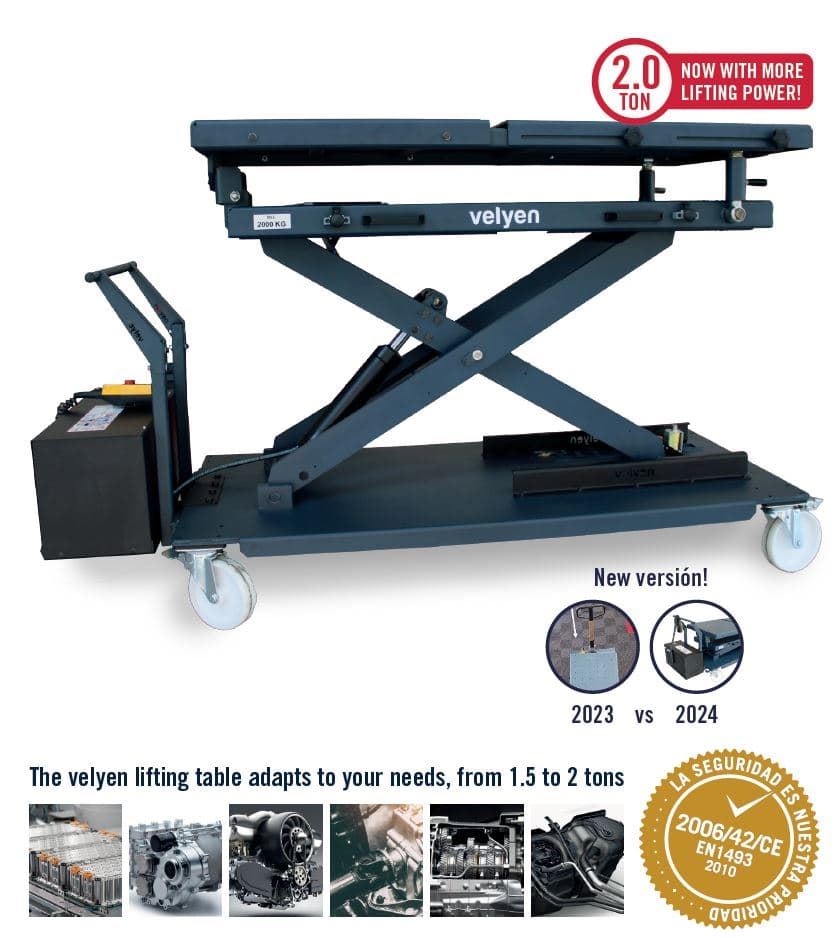 Plataforma desmontaje de pack de baterías eléctrica (1800kg) - Imagen 2
